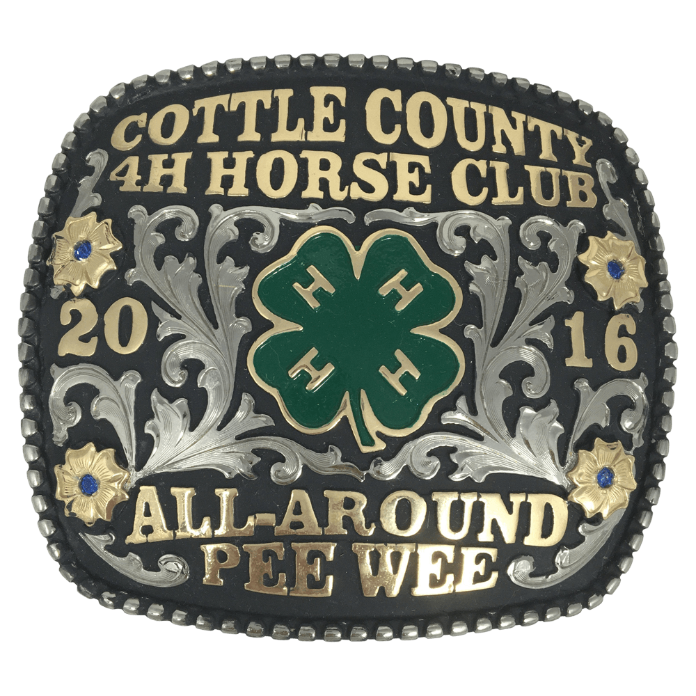 Custom Trophy Award Buckles CBC 100 Corriente Buckle