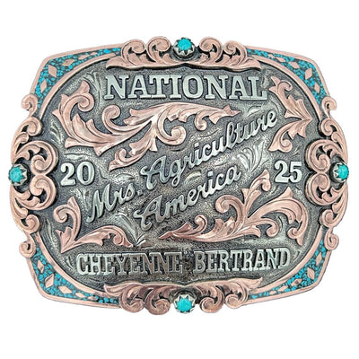 CBE 325B Rose Gold Crushed Turquoise