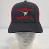 Signature Charcoal Grey Corriente Buckle Cap With Pink Mesh
