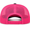 Signature Charcoal Grey Corriente Buckle Cap With Pink Mesh