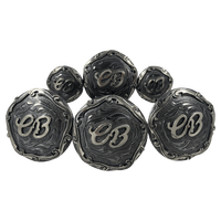 CBCONCH 113G Gunmetal Initial Conchos - Corriente Buckle