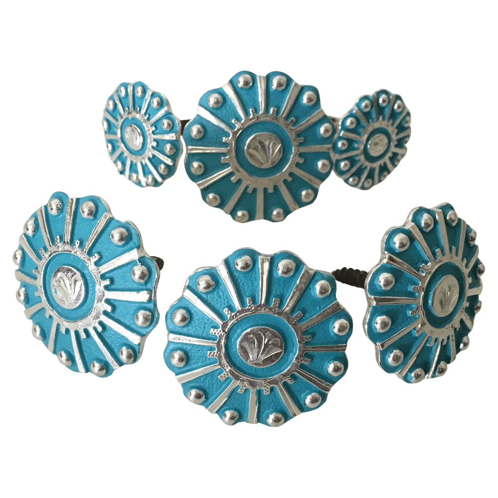 CBCONCH 129D Turquoise Stone Conchos