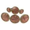 CBCONCH 122B Copper Engraved Conchos - Corriente Buckle