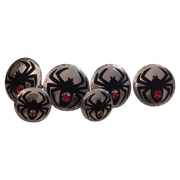 CBCONCH 127 Black Widow Conchos - Corriente Buckle