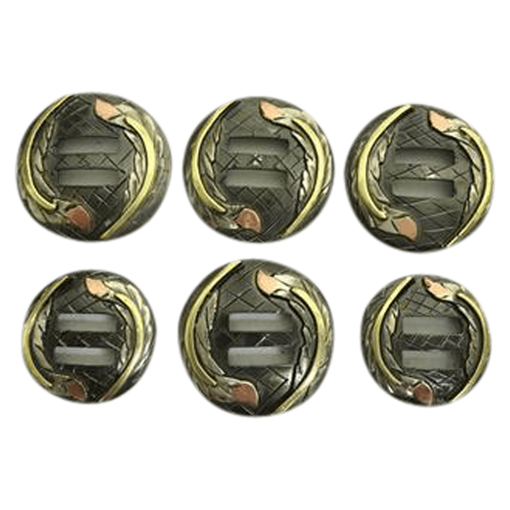 CBCONCH 133 Feather Slotted Conchos - Corriente Buckle