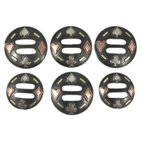 CBCONCH 133A Card Suit Slotted Conchos - Corriente Buckle