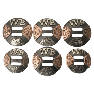 CBCONCH 135 Custom Slotted Conchos - Corriente Buckle