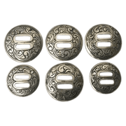 CBCONCH 140 Engraved Slotted Conchos - Corriente Buckle