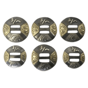 CBCONCH 144 Initials on Slotted Conchos - Corriente Buckle