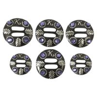 CBCONCH 146E Purple Stone Conchos - Corriente Buckle