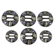 CBCONCH 146E Purple Stone Conchos - Corriente Buckle