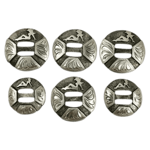 CBCONCH 147 Trucker Girl Conchos - Corriente Buckle