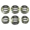 CBCONCH 148 Brass and Turquoise Conchos - Corriente Buckle