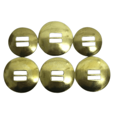 CBCONCH 155 Brass Slotted Conchos - Corriente Buckle