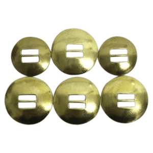 CBCONCH 155 Brass Slotted Conchos - Corriente Buckle