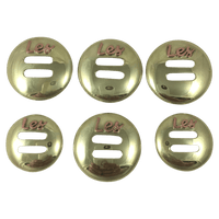CBCONCH 155A Brass Slotted Conchos - Corriente Buckle