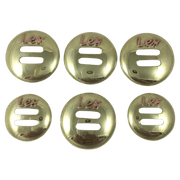 CBCONCH 155A Brass Slotted Conchos - Corriente Buckle