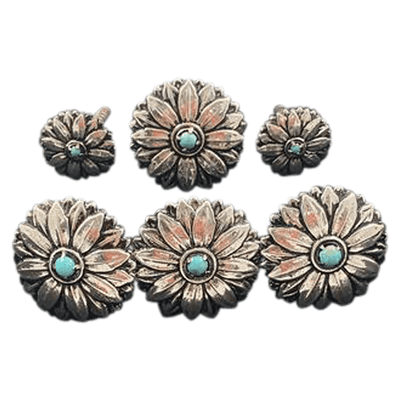 CBCONCH 160 Purple Stone Conchos