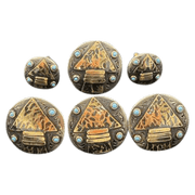 CBCONCH 164 Arrowhead Conchos - Corriente Buckle