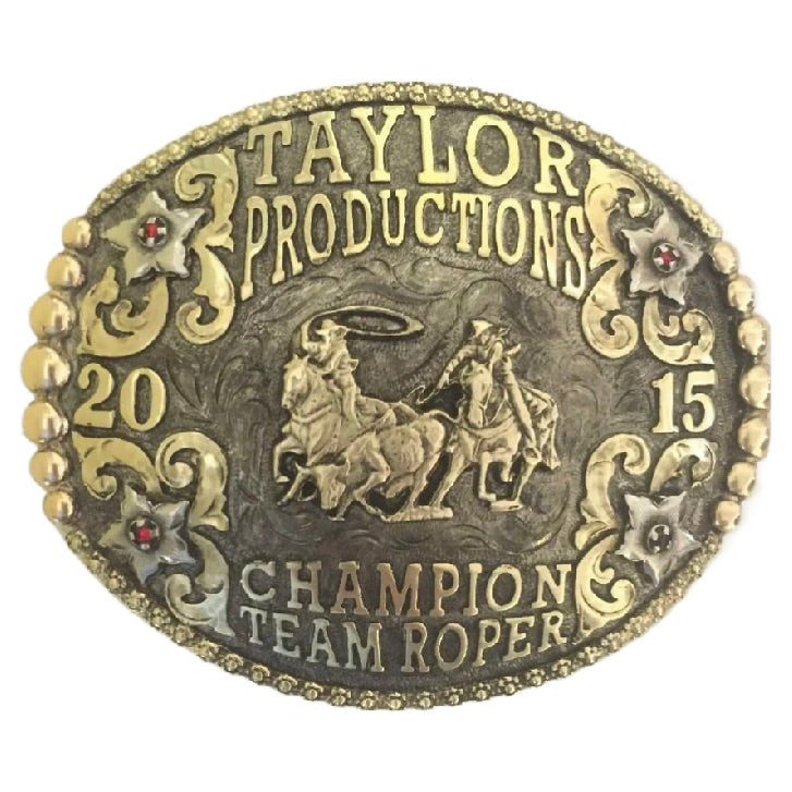 Custom Trophy Rodeo Buckles CBECON 102 | Corriente Buckle