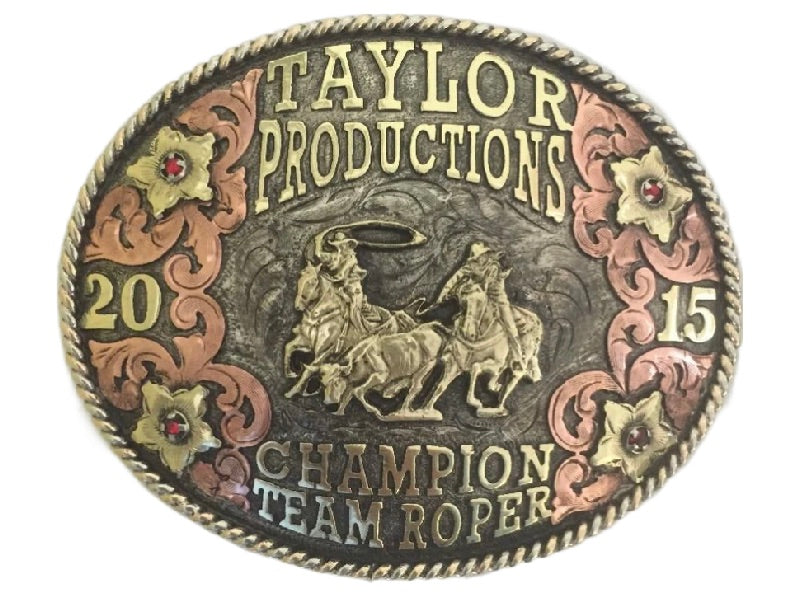 Custom Trophy Rodeo Buckles CBECON 103 | Corriente Buckle