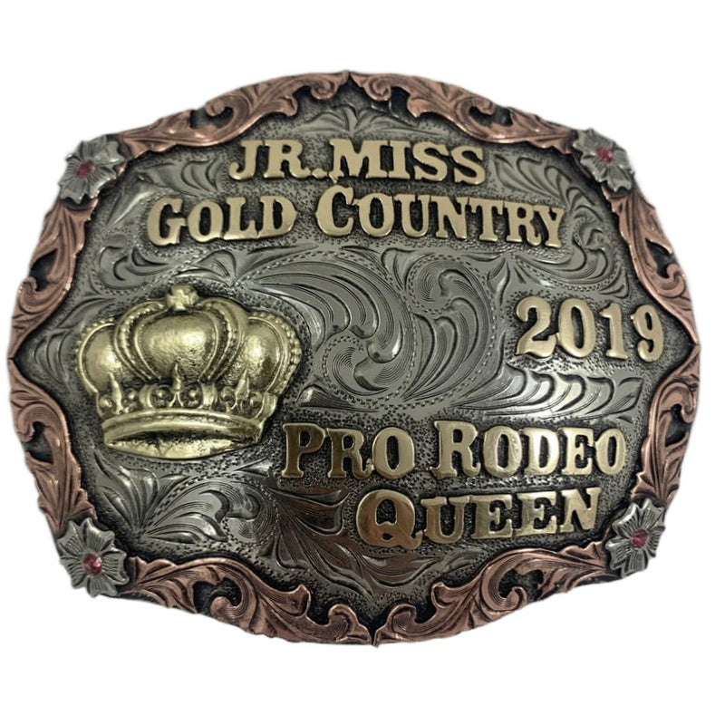 Custom Trophy Rodeo Buckles CBECON 115 | Corriente Buckle