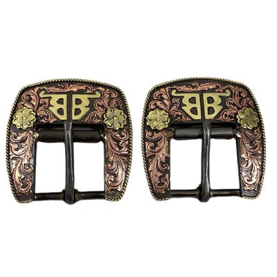 Showman 175582 2 wide leather back cinch with roller buckles Showman 175582 2 wide leather back cinch with roller buckles