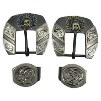 CSHB 106 Indian Head Headstall Buckles - Corriente Buckle