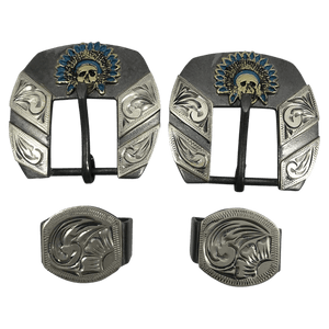 CSHB 106 Indian Head Headstall Buckles - Corriente Buckle