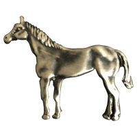 Standing Quarter Horse - Corriente Buckle